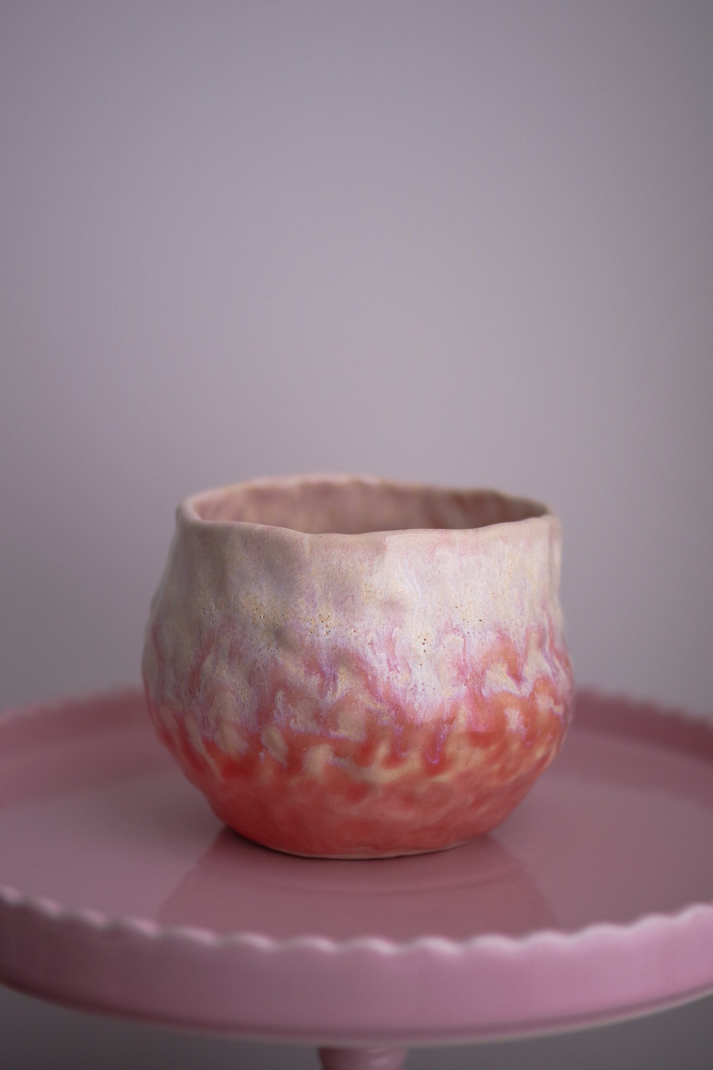 Dark Pink Ombré Decorative Bowl/Vase
