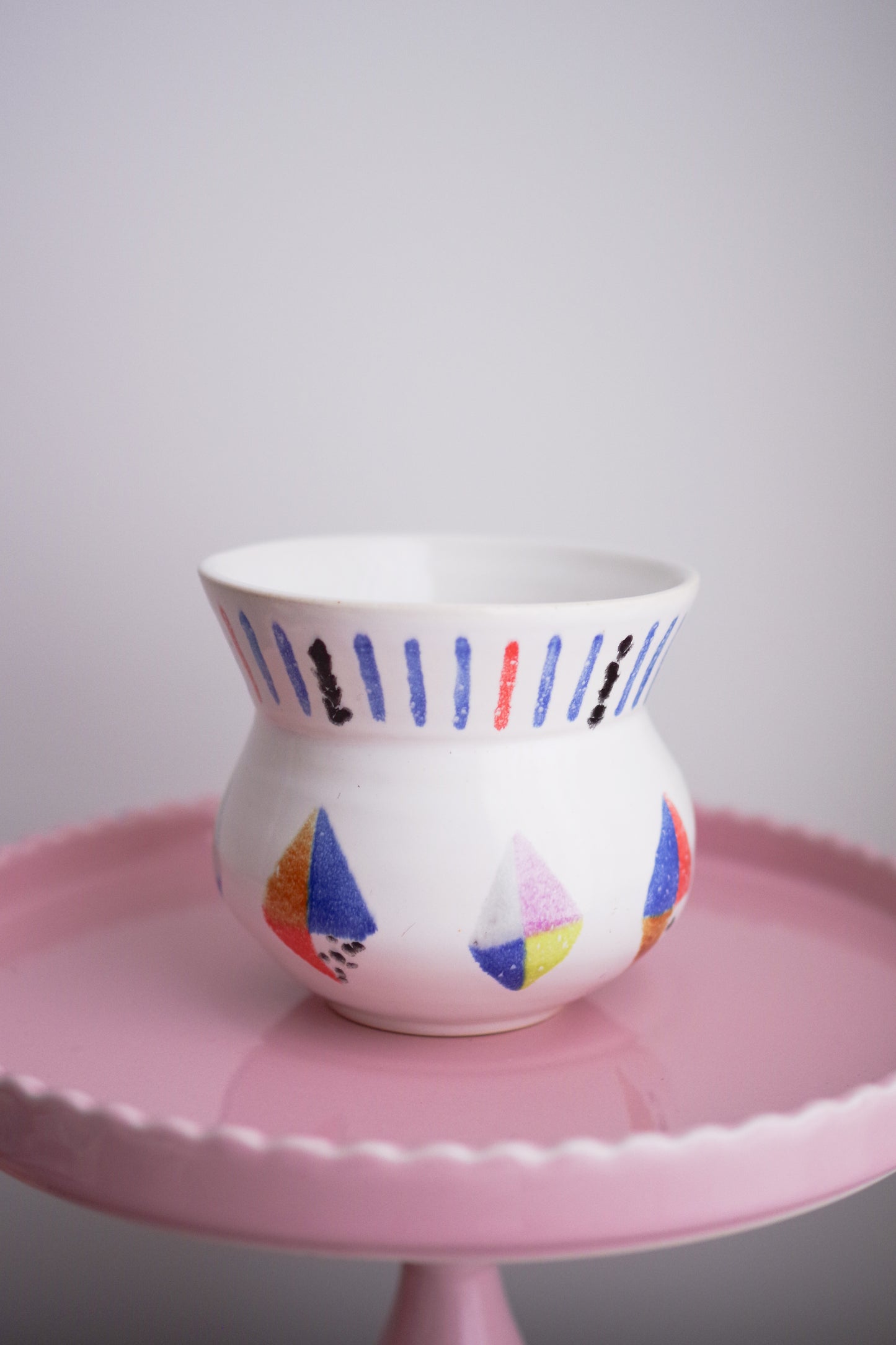 Crayon Style Decorative Vase