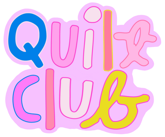 Quilt Club Sticker NEW design