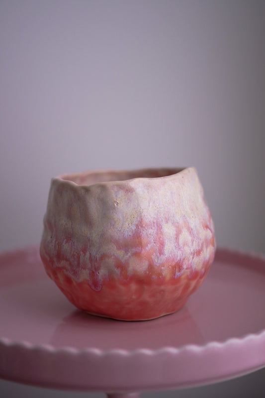 Dark Pink Ombré Decorative Bowl/Vase