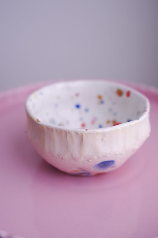 Small White Speckled Bowl